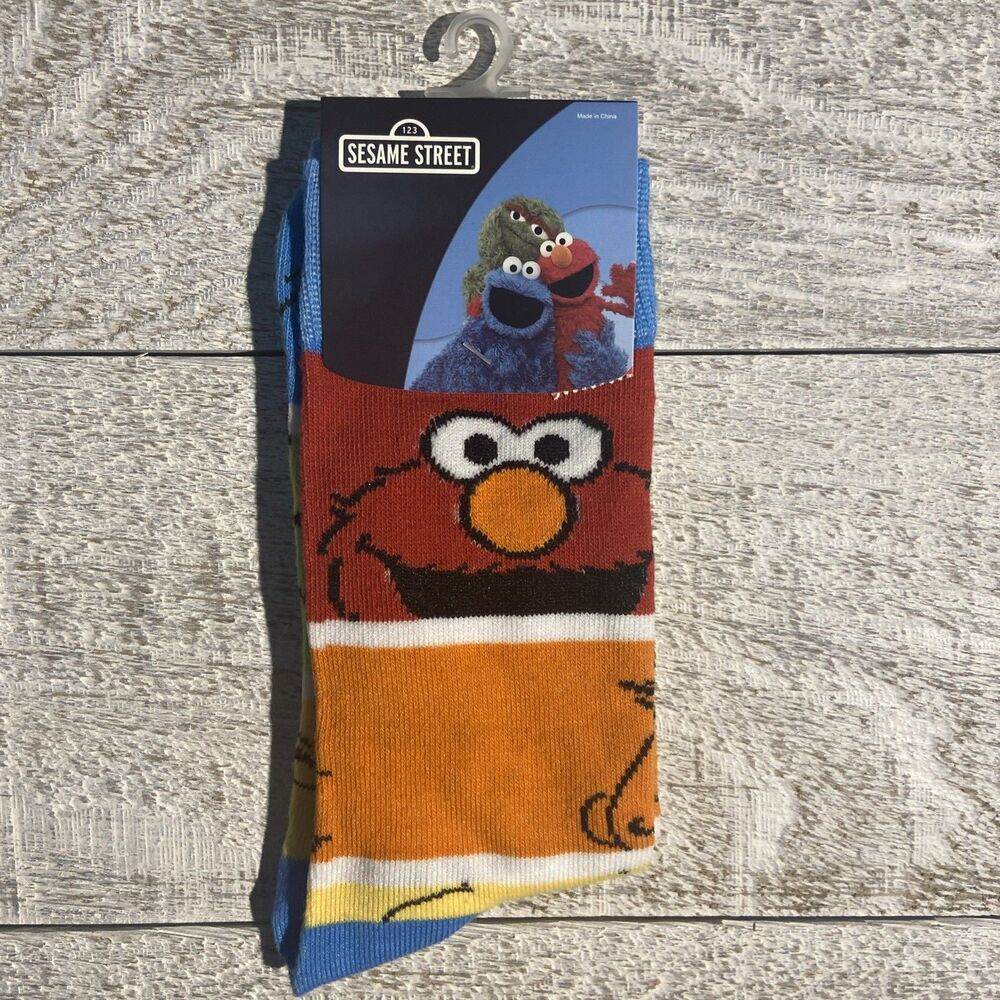 Men's Crew Socks Size 8-12 - Sesame Street - #D080